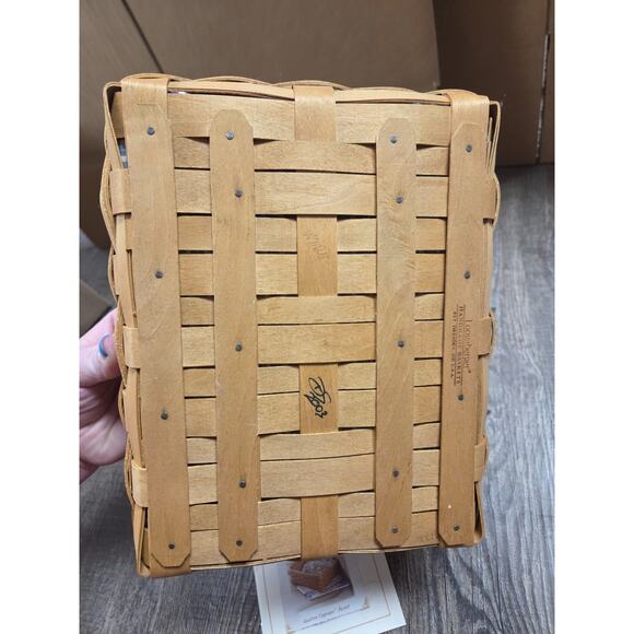 Longaberger Vacation Keepsake Basket Liner Protector USA Flag Charms #10244 - Picture 8 of 8